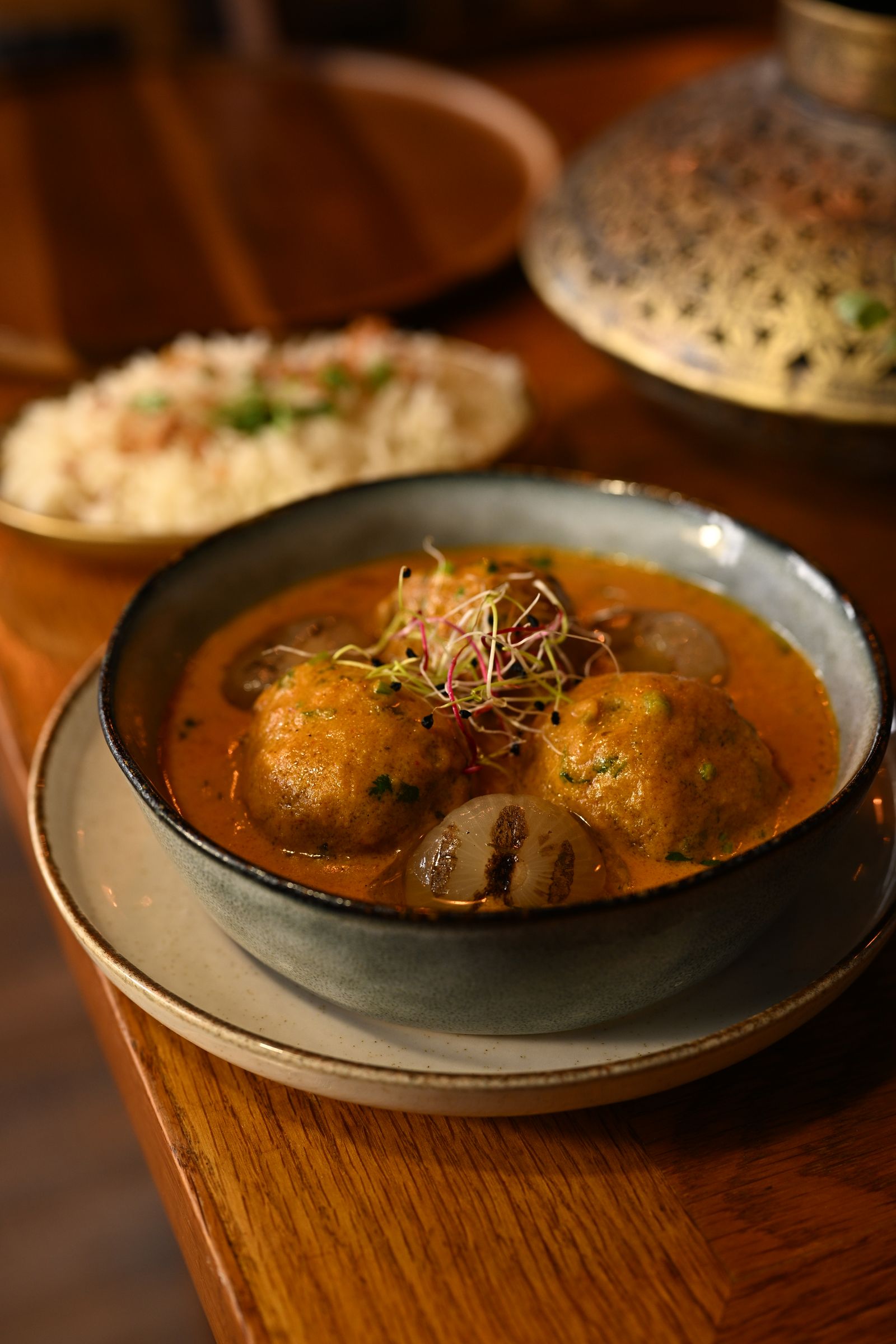 Kofta de jacquier bengali, sauce malai
