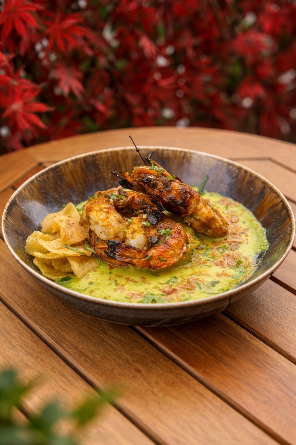Gambas du Kerala, pulissery à l'ananas