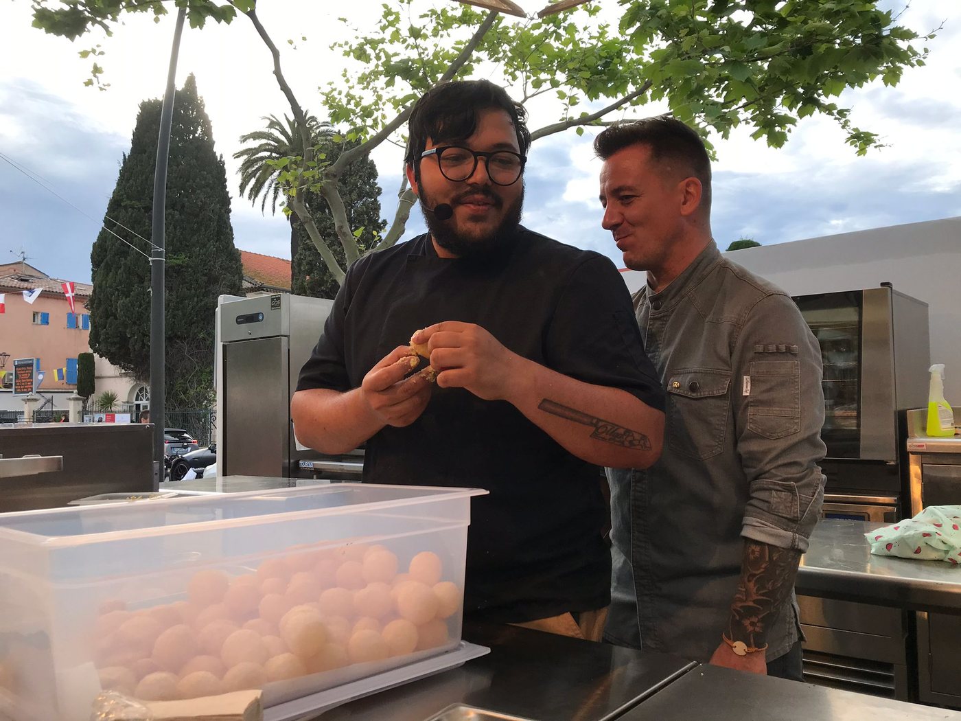 Co-hosting with Nicolas Rieffel, Presenter and celebrity chef
