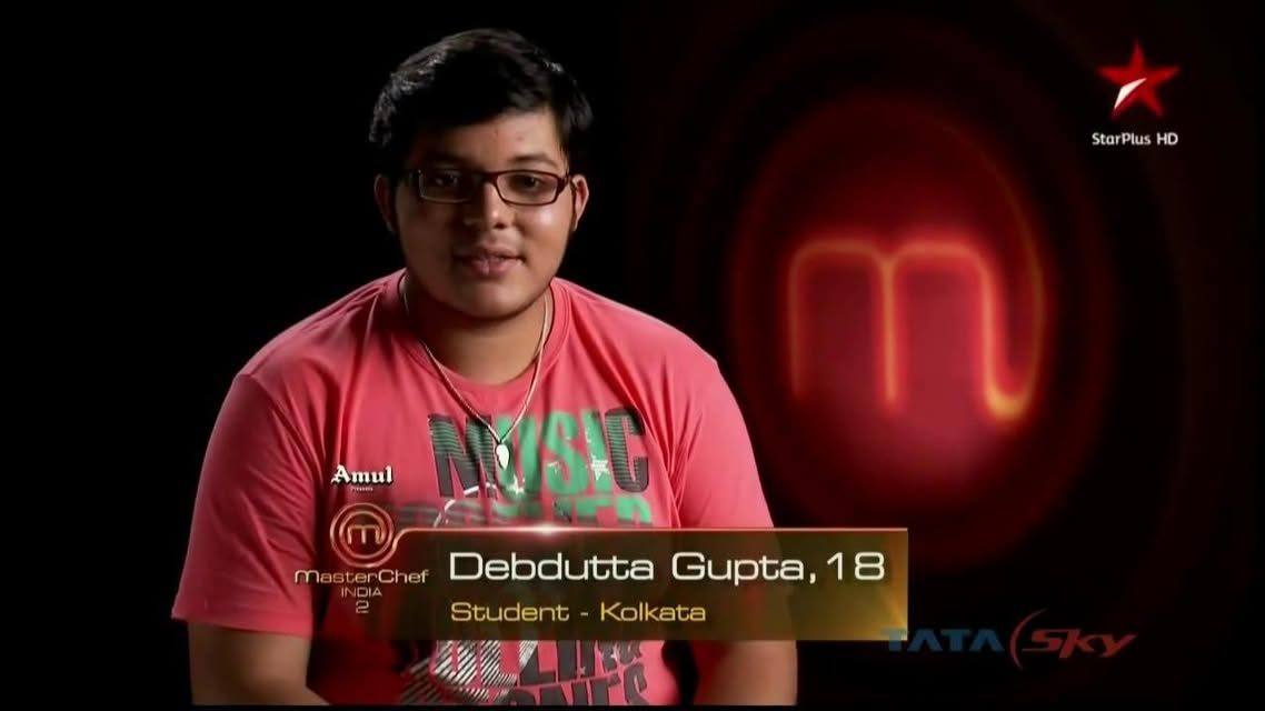 Debdutta Gupta competing on MasterChef India, season two